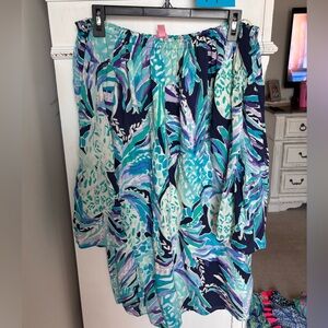 Lilly Pulitzer Off Shoulder Long Sleeve Dress